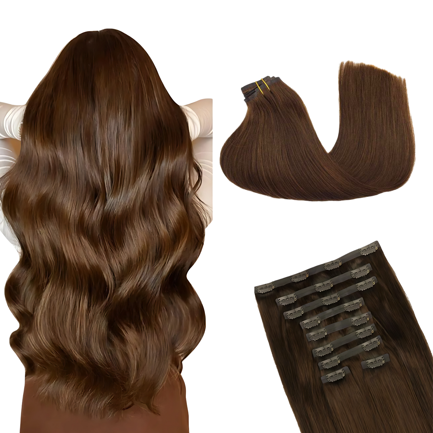 Clip-In Extension, Honey Cream