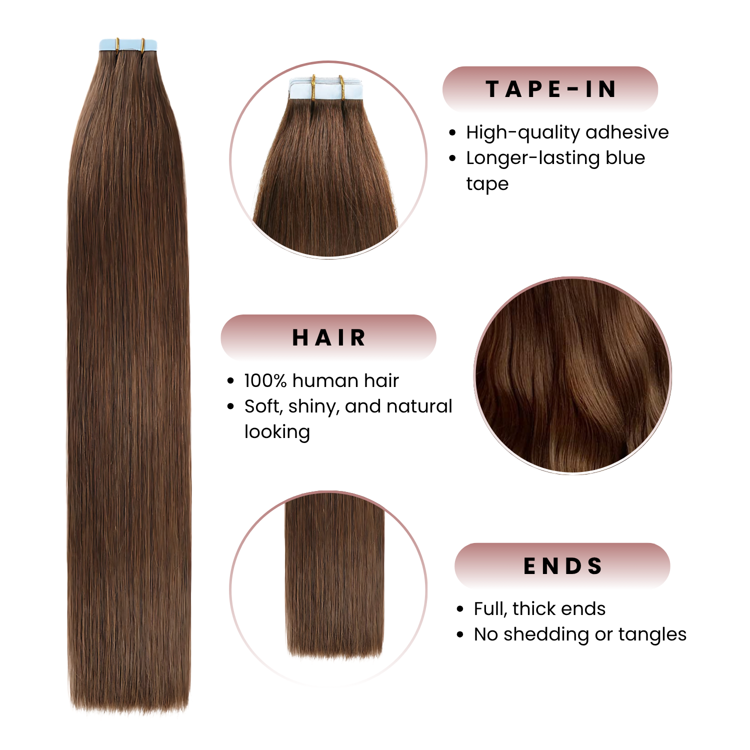 Tape-In Extension, Honey Cream