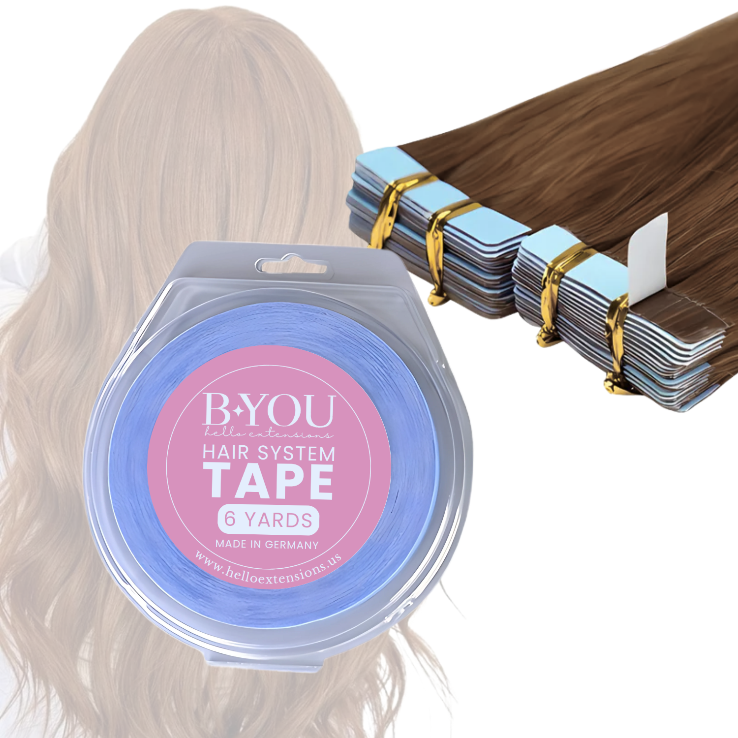 Hair Extension Tape Roll - 6 Yards