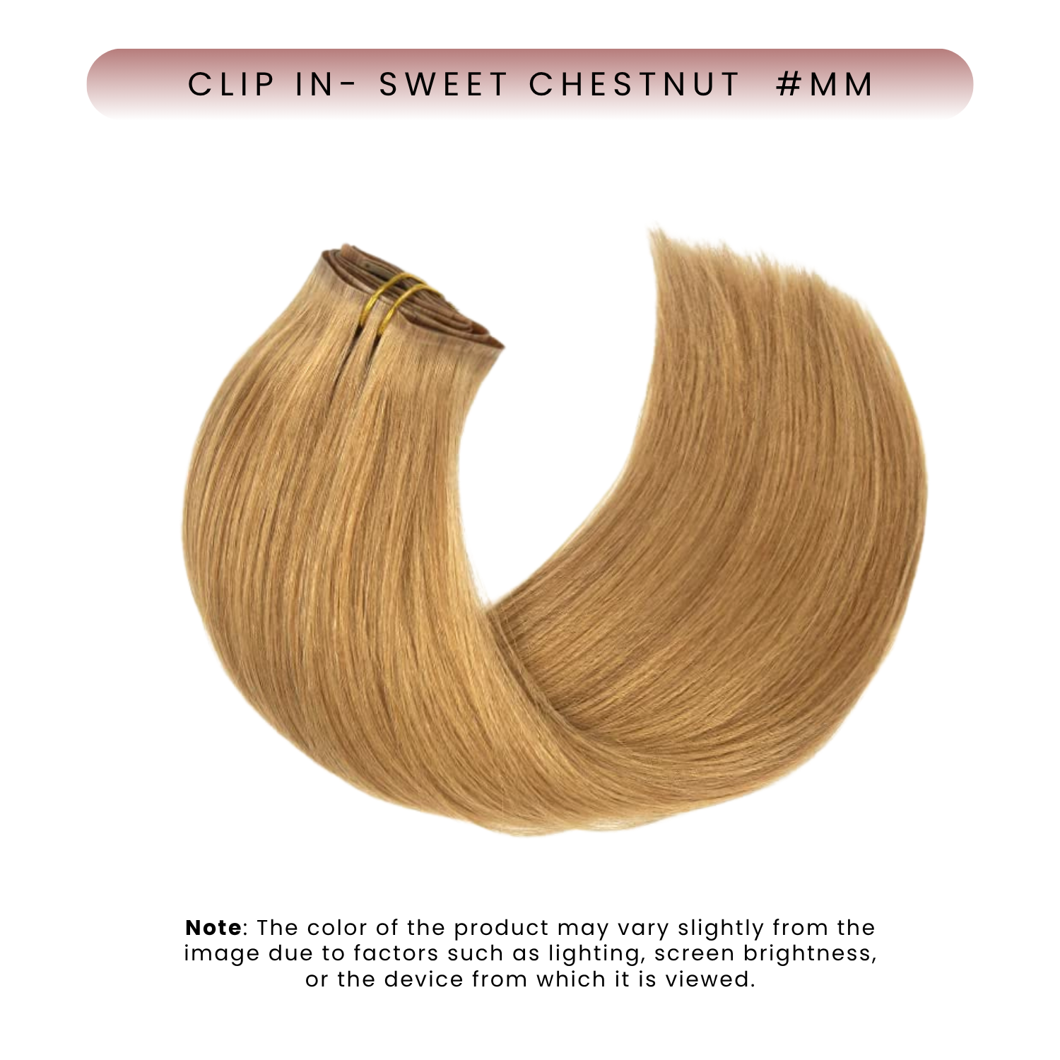 Clip-In Extension, Sweet Chestnut
