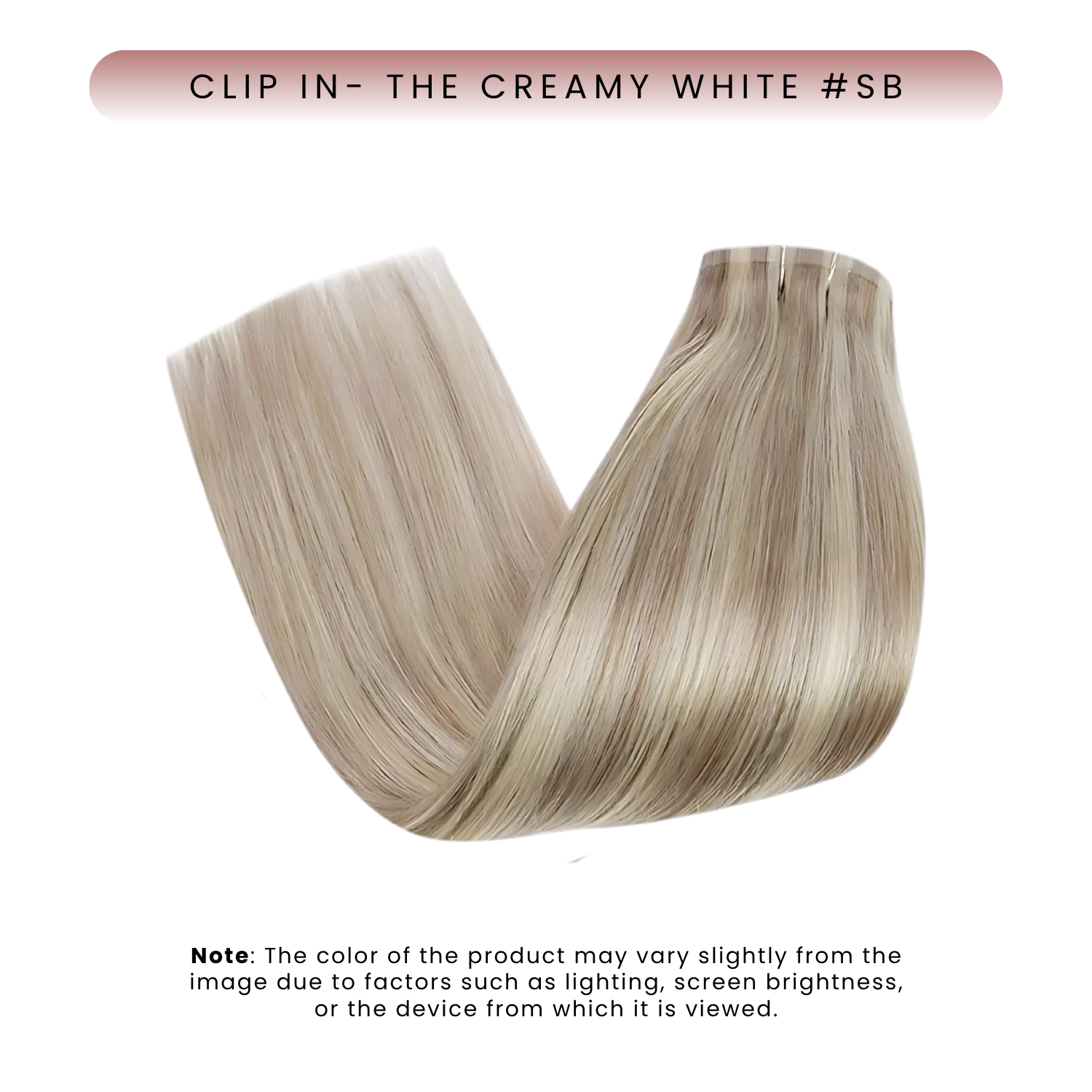 Clip-In Extension, The Creamy White