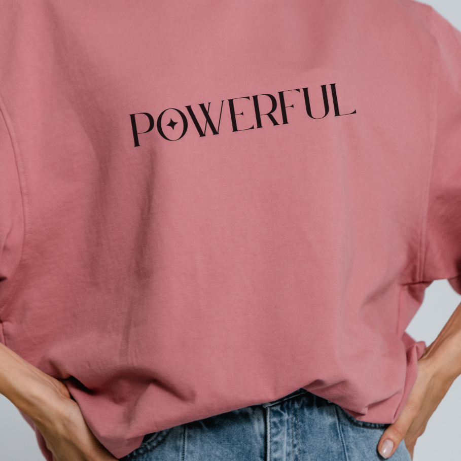 Womens Graphic Tee Powerful
