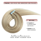Tape-In Extension, The Creamy White