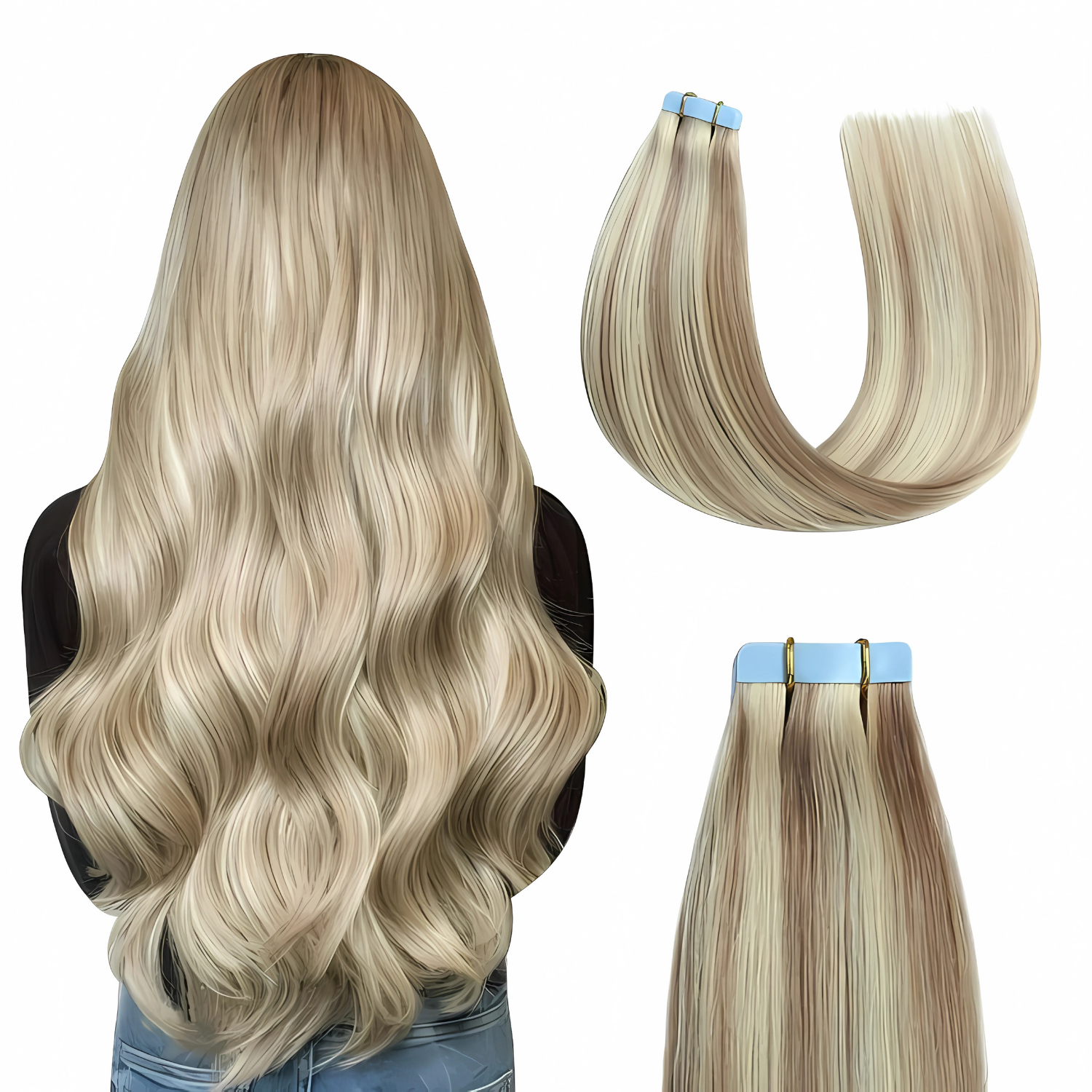 Tape-In Extension, The Creamy White