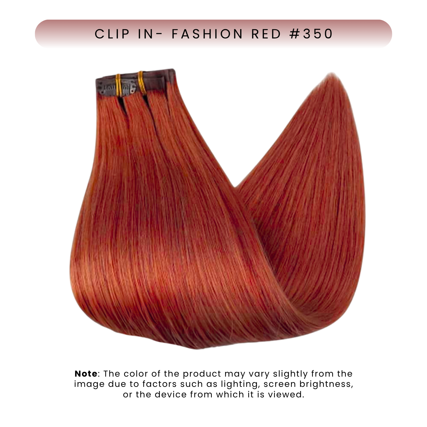 Clip-In Extension, Fashion Red